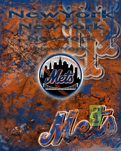 New York Mets 16x20inch Poster New York Mets Baseball Free Shipping Us