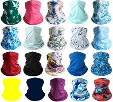 Elastic Face Mask Covering MultiUse Tube Silky Soft Scarf Bandana Fashion