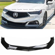 For Acura Tlx ILX Universal Front Bumper Lip Spoiler Splitter Glossy Black