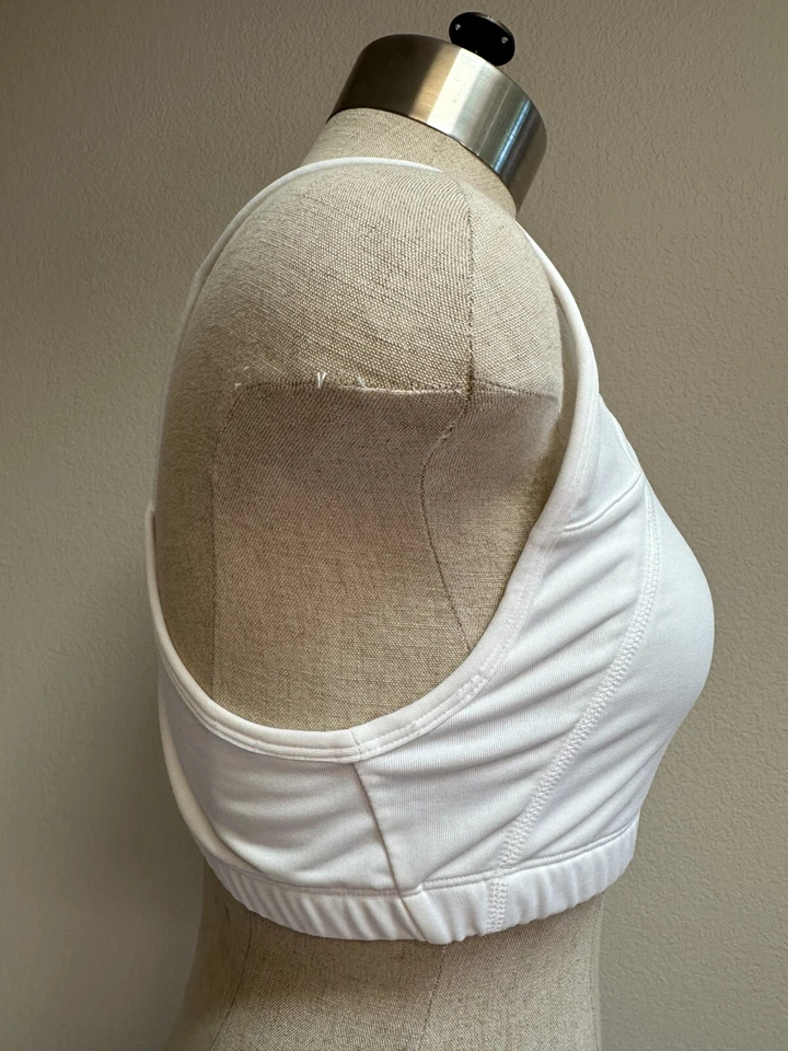 Sutiã esportivo New Balance grande branco NOVO clareador seco sem costura tônico 2.0 crop - Imagem 3 de 4