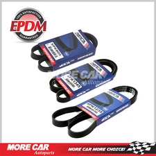 3 Pcs Drive Belt Set Alternator-A/C-PS fit for 99-04 Nissan Xterra Frontier 3.3L