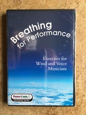 Breathing For Performance Exercise for Wind and Voice Musicians DVD (Sealed)