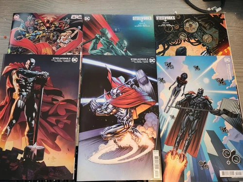 Steelworks # 1 2 3 4 5 6 Complete All Card-stock variants in beautiful shape!
