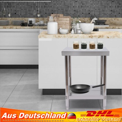 Edelstahl Catering Arbeitstisch Küche Lebensmittelzubereitung Tisch 24 x 24 Zoll