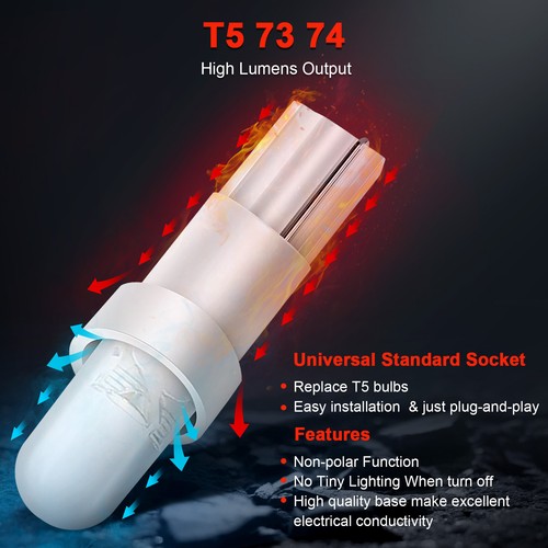 20x White T5 Wedge 70 73 74 LED Bulb Instrument Dashboard Panel Cluster Lights - Picture 4 of 7