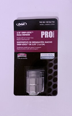 #ad Orbit Pro Series 5 8quot; Grip Lock Male Mender Water Hose End Repair New 27834 $9.95