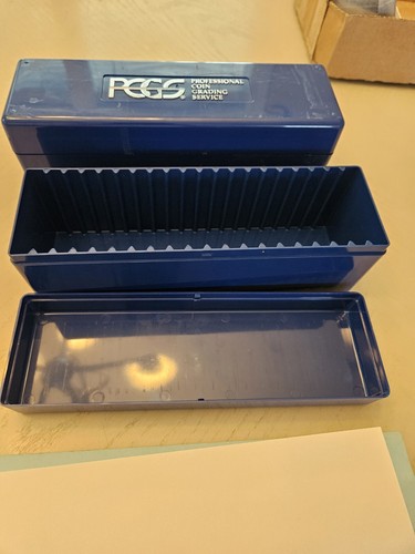 2 Caja Oficial PCGS AZUL 20 Graduada Certificada Moneda Losa Plástico Calidad Almacenamiento - Imagen 3 de 3