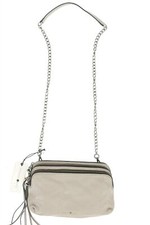 Treasure & Bond 241951 Womens Chain Strap Leather Crossbody Bag Gray Opal