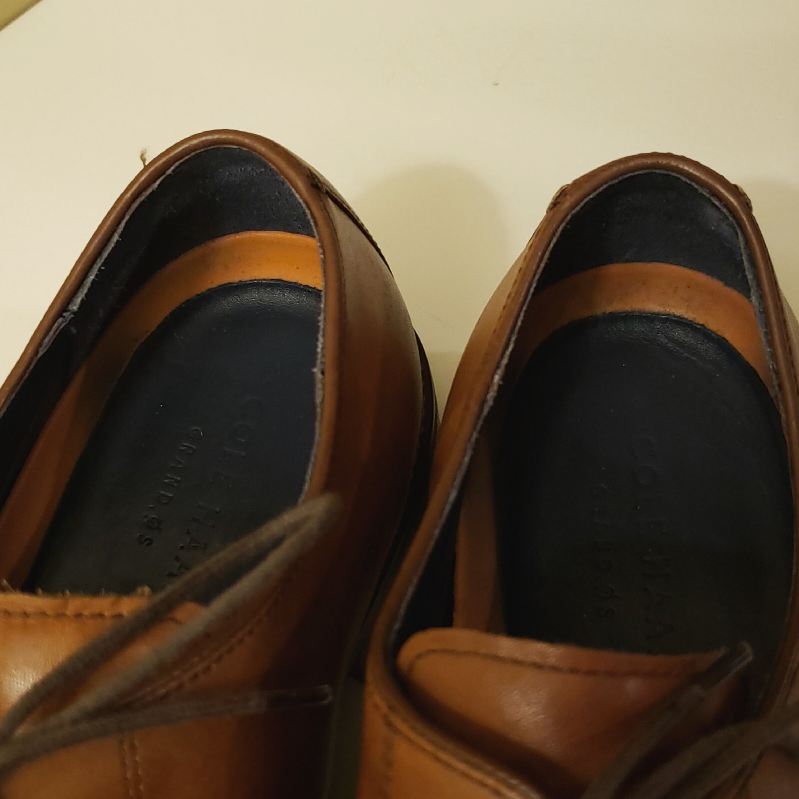 SAOLA Scarpe Cole Haan uomo 11 5 marrone Lenox Hill punta a cappuccio Oxford C11632 Grand 0S Derby