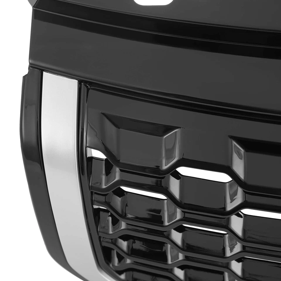 For Land Rover Range Rover Evoque 2012-2019 Black Chrome Front Grille Vent Grill Foto 4 de 4