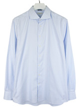 Suitsupply Try On Extra Slim Fit Formal Shirt Mens 45/17 3/4 Pinstripe