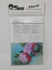 Bob Ross Painting How To Packet Instructional Packet Fuchias Floral