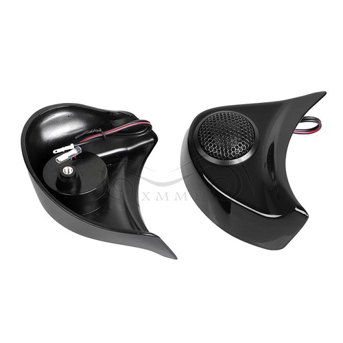 Gloss Black Pods W/ Tweeter For Harley Street Glide FLHX Special FLHXS 2014-2023 - Picture 8 of 17