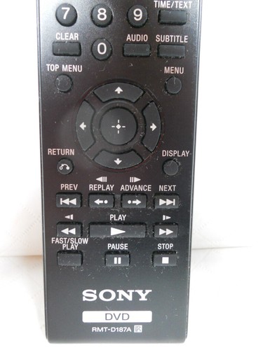 Control remoto original genuino SONY RMT-D187A DVD para reproductores de DVD Sony - Imagen 4 de 5