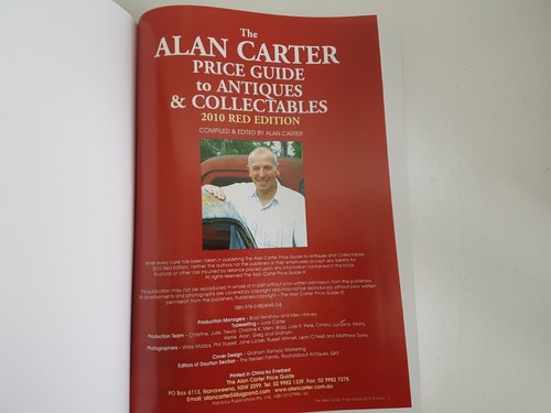 Alan Carter Price Guide To Antiques & Collectibles 2010 Red Ed - 3 Books + DVD - Picture 9 of 18