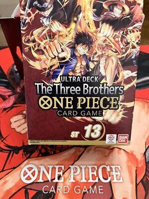 one piece tcg three brothers deck ST-13 The Brothers, Release 23 Dec 2023  TOP DECKS watching session BANDAI HOBBY, Trading Card Game,