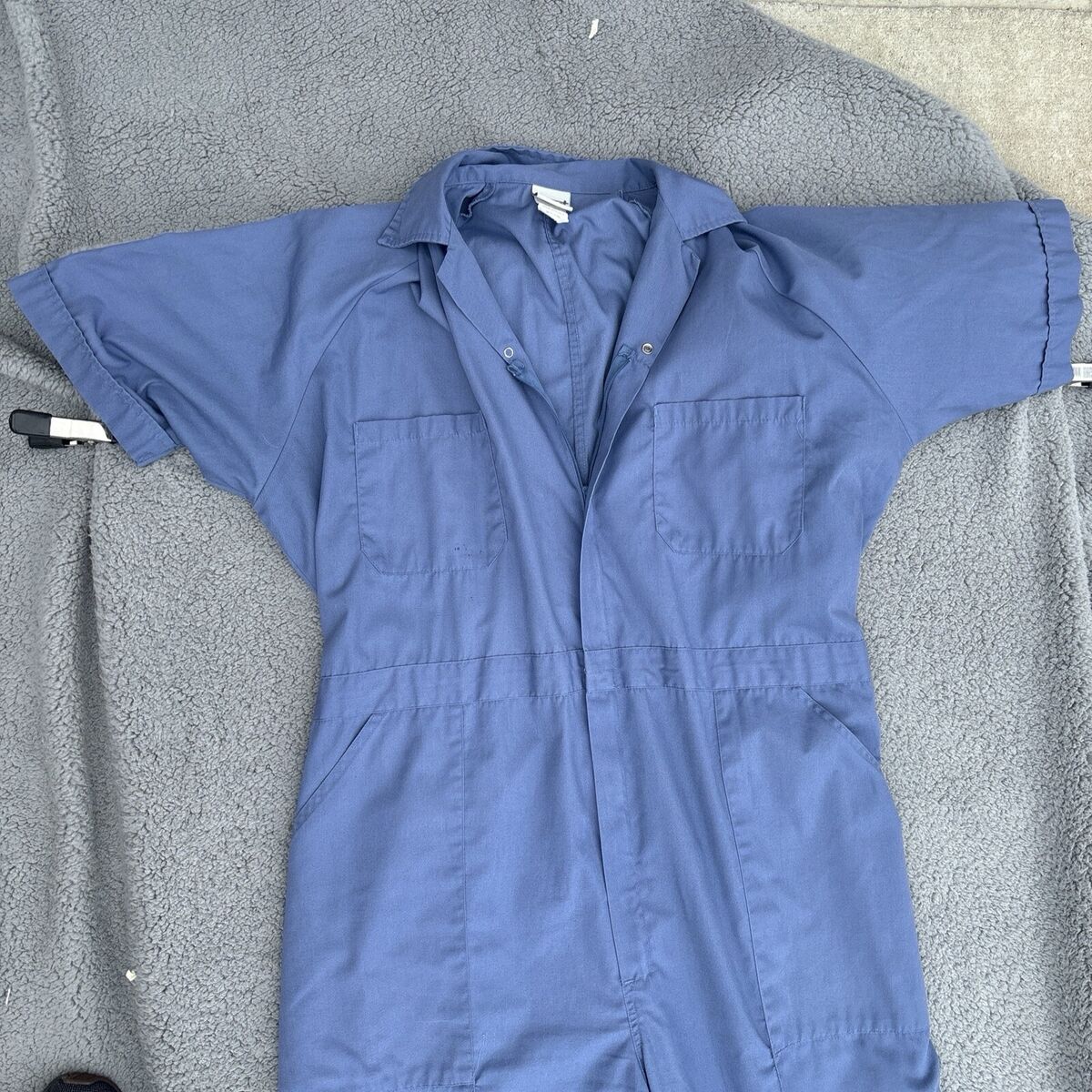 Sweet Company blue Short sleeve zip jumpsuit coveralls 70s Sweet Company blue Short sleeve zip jumpsuit coveralls 70s
