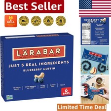 Healthy Blueberry Muffin Snacks - 5 Ingredients, Gluten Free, 6 Bars per Pack