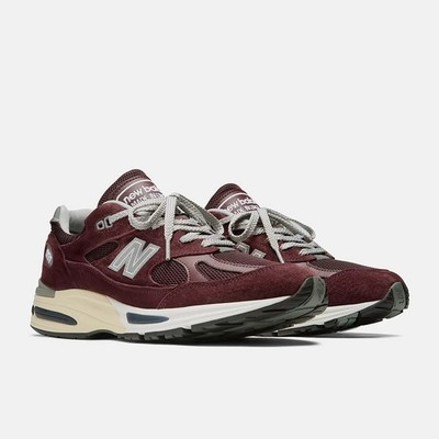 U991AU2 New Balance 991V2 Made in UK Catawba Grape (Herren)