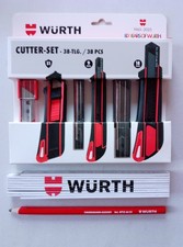 WÜRTH Cutter-Set 38 Teile - 80 Jahre Würth " SONDEREDITION "