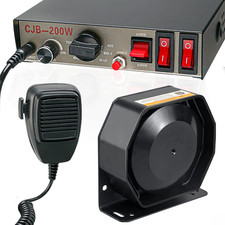 12v 200w 9 Tones Warning Emergency Siren Pa System Slim Speaker125-135dbhan 12v 200w 9 Tones Warning Emergency Siren Pa System Slim Speaker125-135dbhan