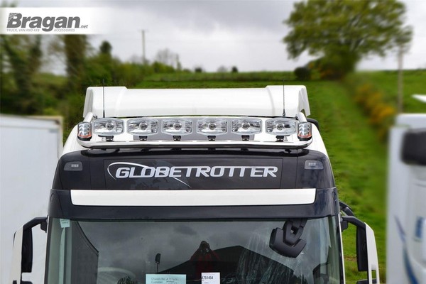 DachträGer + LED Flecken X6 + LeuchttüRme X2 Passend FüR Volvo Fh4 13-21-image