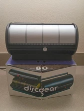 BLACK DISCGEAR 80 DISC SELECTOR CD DVD BLURAY STORAGE CABINET disc Gear Box Y2K