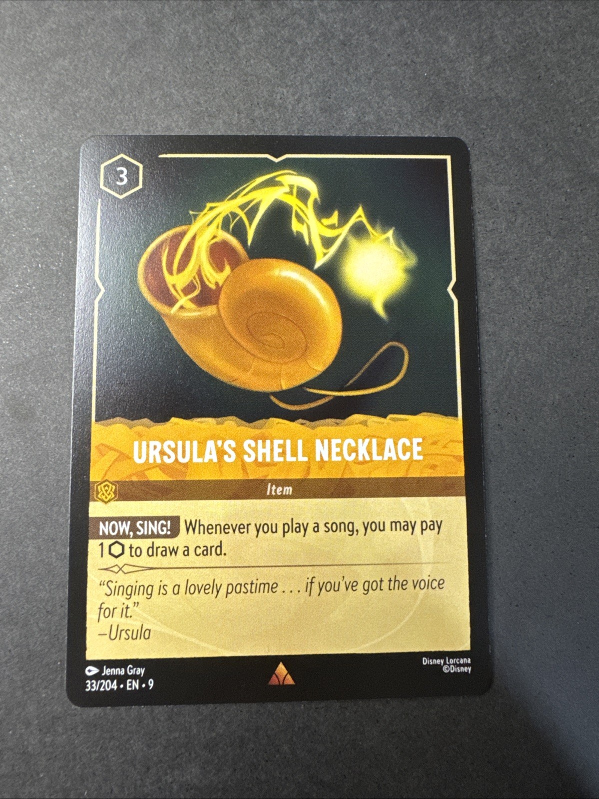 Ursula's Shell Necklace Rare 33/204 Lorcana Fabled NM