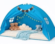Twin Bed Tent for Kids - Canopy Sleeping Tent 77x49x39" - Bule