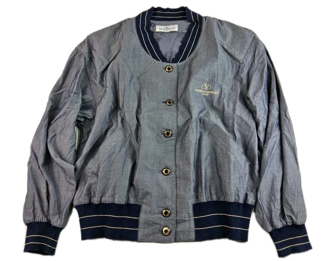 Giacca donna vintage Valentino Garavani Sport con bottoni davanti a fascia taglia 42
