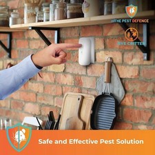 Ultradźwiękowy odstraszacz szkodników Elektroniczna wtyczka wewnętrzna Odstraszacz myszy na szczury ~ A4A5