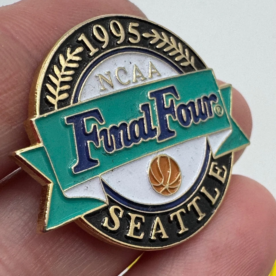 Vintage NCAA Final Four Seattle 1995 Basketball Enamel Lapel Pin Souvenir UCLA - Image 2 of 3