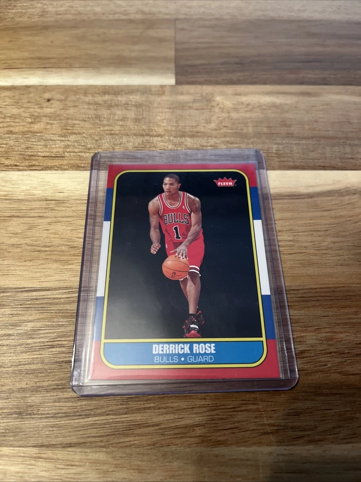 Fleer Derrick Rose 2008 novato 86 Fleer aspecto retro ¡como nuevo!! Foto 3 de 3