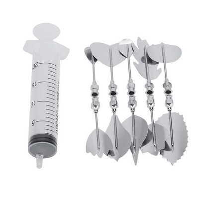 3D Jelly Art Tools Set, Gelatin Jelly Stainless Steel DIY Pudding Art Needle Syr