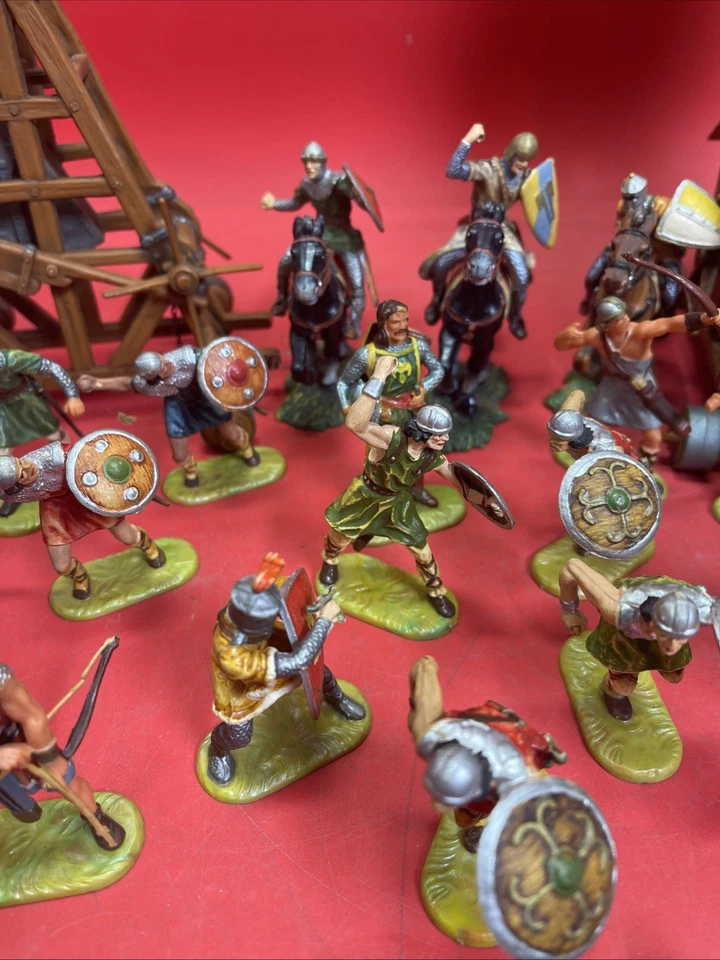 Лот товаров Эластолин Германия Средневековые Воины с Осадными Башнями Лошадьми-катапультами - Изображение 4 из 4