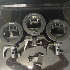 Lot Godox S2 Speedlite Bracket 2 1 Glow S-type Bracket Pre Owned
