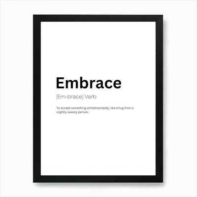 Embrace Definition Bedeutung 1 Kunst Pr gerahmtes Wandbild Poster Leinwanddruck Bild