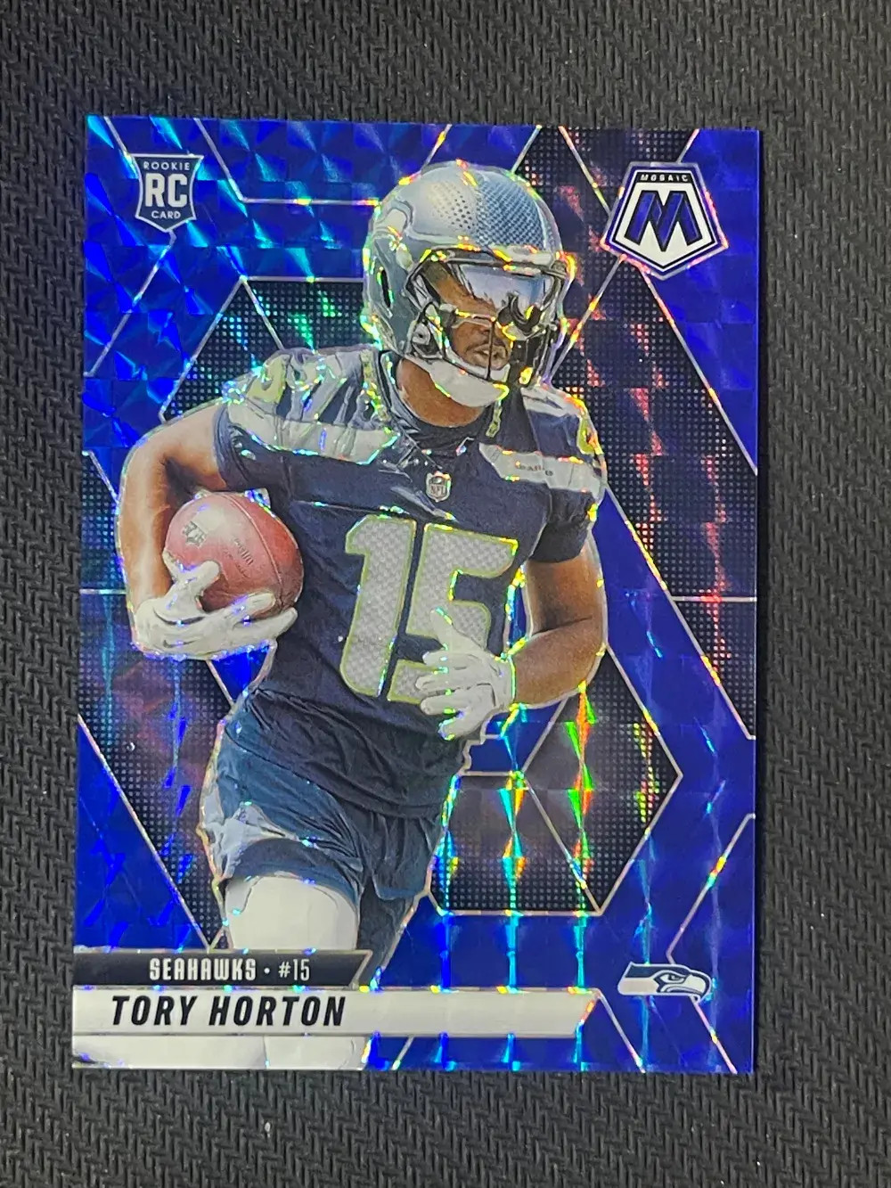 2025 Panini Mosaic - Mosaic Blue #396 Tory Horton /99 RC Seahawks JP