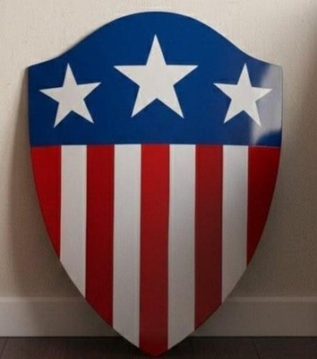 Captain America Heater Shield 24'' World War 2 Shield Triangle Shield Shield