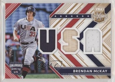 2018 Panini Elite Extra Edition USA Materials Gold 84/99 Brendan McKay 4l3