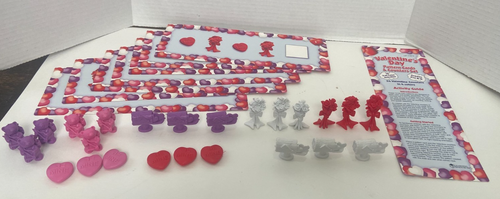 Valentine Day Pattern Cards and Counter Set 24 Counters 14 Activities Pre K-K - Picture 4 of 9