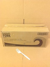 NEW Boardwalk BWKFORKWHPP Heavyweight Polypropylene Cutlery Fork, 1000/Box