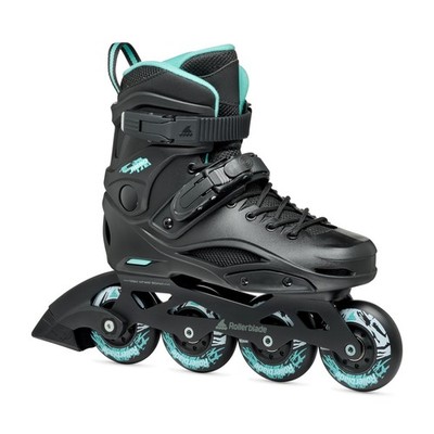 Rollerblade RB 80 Women's Urban Inline Skate, Black and Light Blue 6