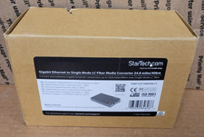 OPEN BOX Startech 1000 Mbps Gigabit Single Mode Fiber Media Converter LC 40 km