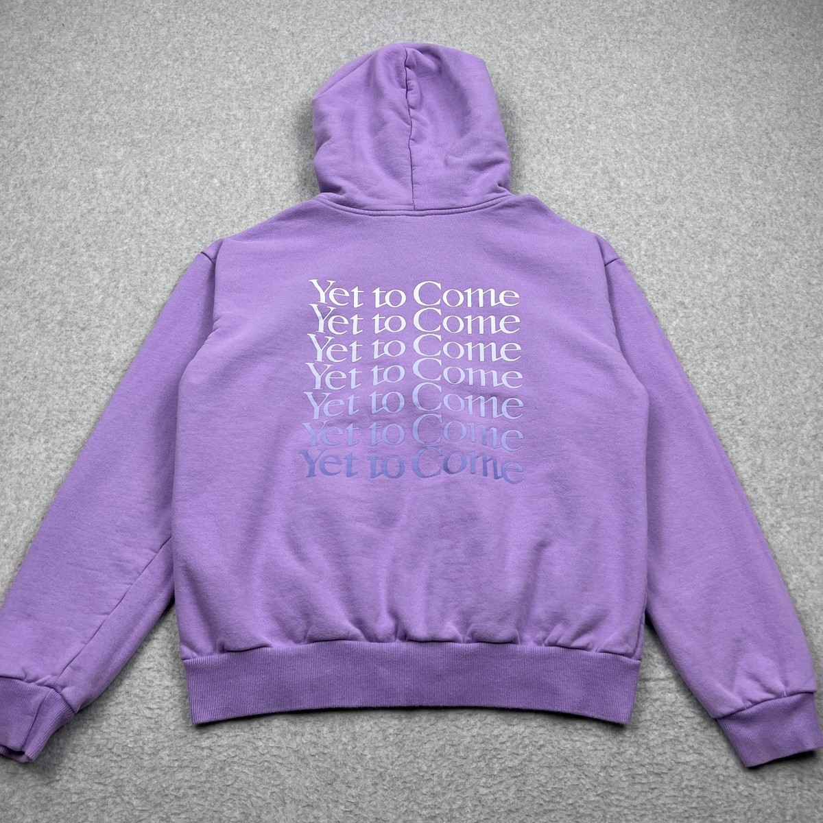 BTS Yet to Come in BUSAN Hoodie Adult XL Purple Full Zip Fleece