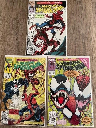 New ListingAMAZING SPIDER MAN 361, 362,363  1ST APPEARANCE OF CARNAGE DIRECT EDITION COPIES