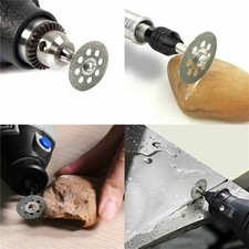 10 ruote da taglio diamantate per utensile rotante Dremel smerigliatrice metallo disco da taglio