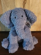 Jellycat - Medium Fuddlewuddle Elephant 9" Rare/Retired W/Dust Bag  Protector