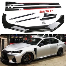 Front Rear Bumper Lip Spoiler Splitter Body Side Skirt For Lexus F IS200t IS250