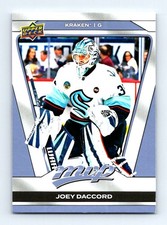 #33 2025-26 Upper Deck MVP | Joey Daccord Seattle Kraken